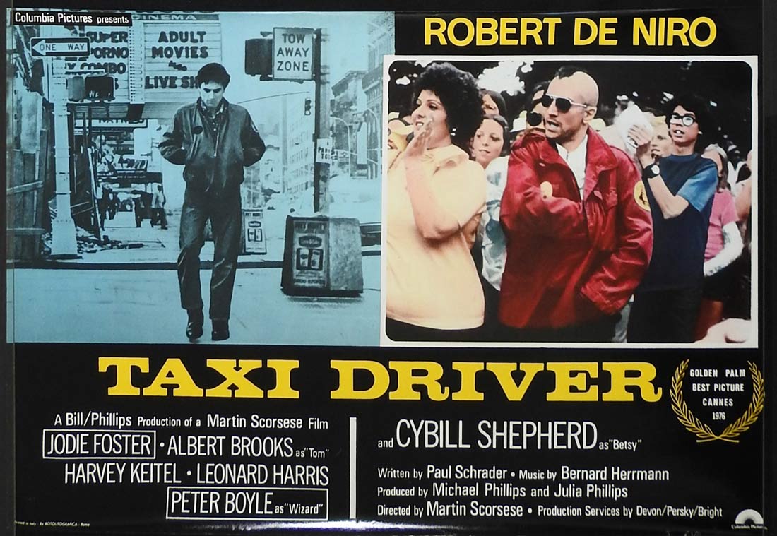 TAXI DRIVER Original Italian Photobusta Movie Poster 1 Robert De Niro Martin Scorsese