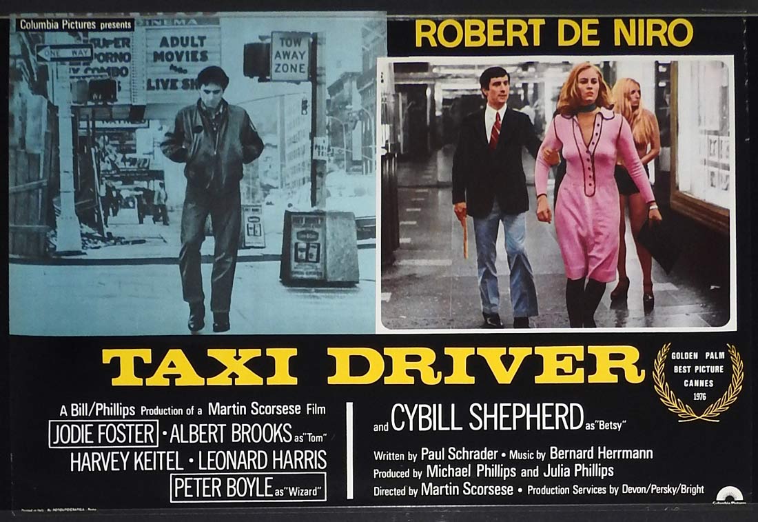 TAXI DRIVER Original Italian Photobusta Movie Poster 2 Robert De Niro Martin Scorsese