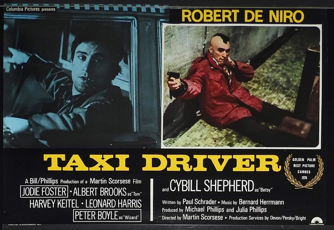 TAXI DRIVER Original Italian Photobusta Movie Poster 5 Robert De Niro Martin Scorsese