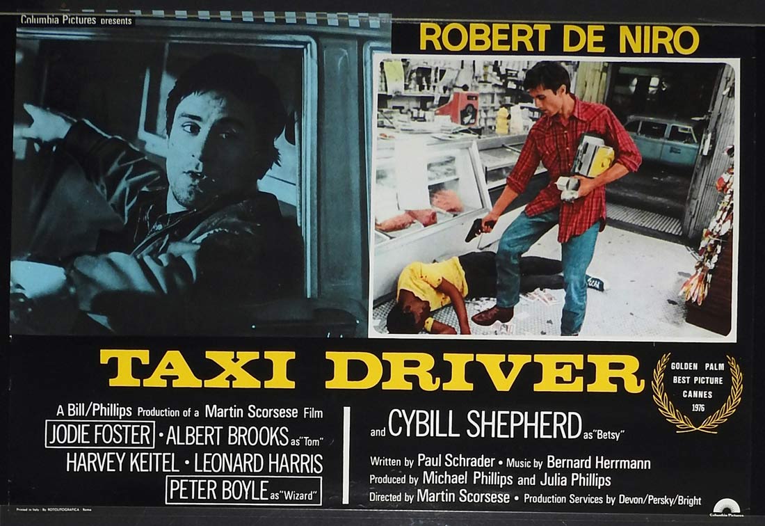 TAXI DRIVER Original Italian Photobusta Movie Poster 6 Robert De Niro Martin Scorsese