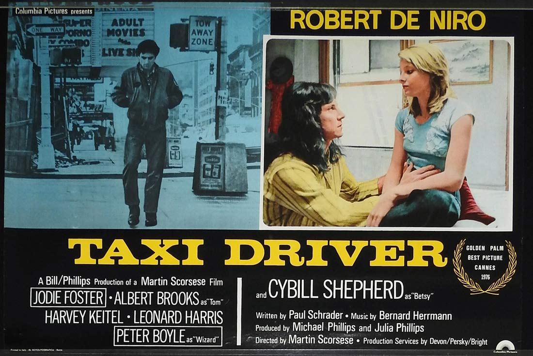 TAXI DRIVER Original Italian Photobusta Movie Poster 7 Robert De Niro Martin Scorsese