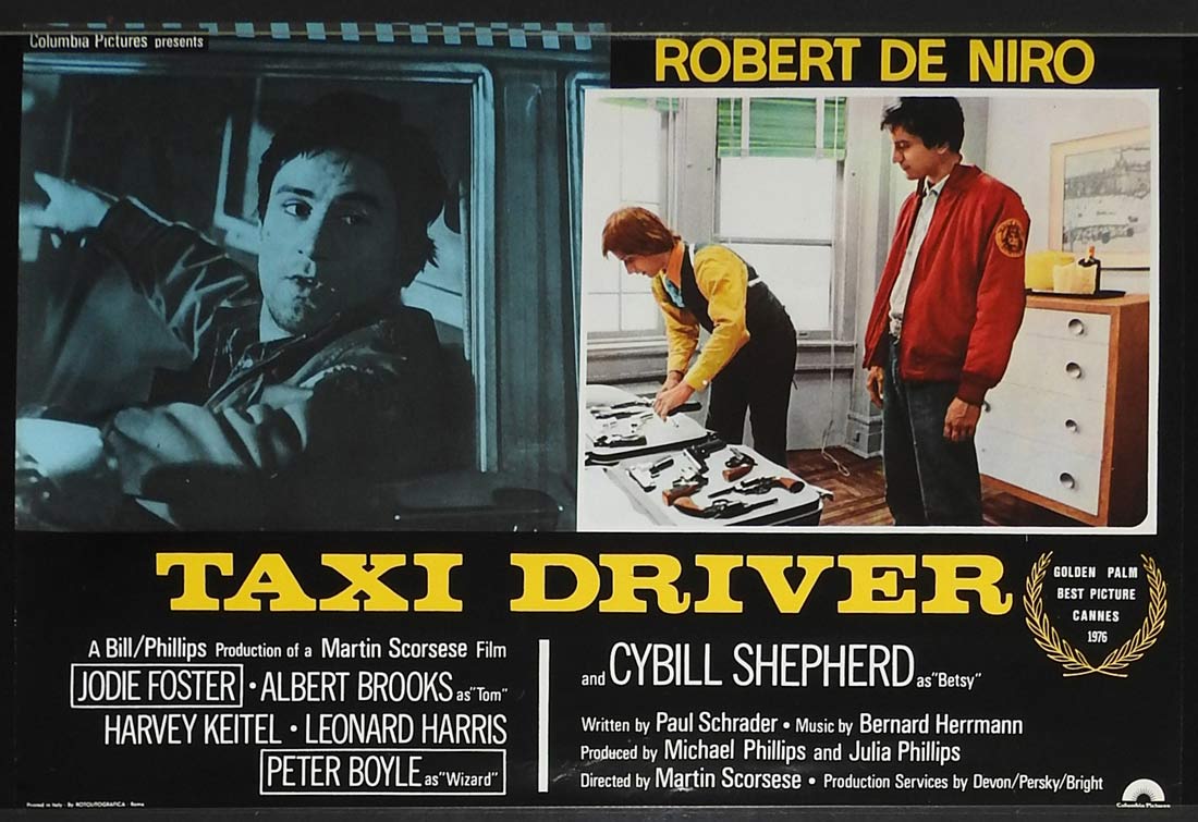TAXI DRIVER Original Italian Photobusta Movie Poster 8 Robert De Niro Martin Scorsese