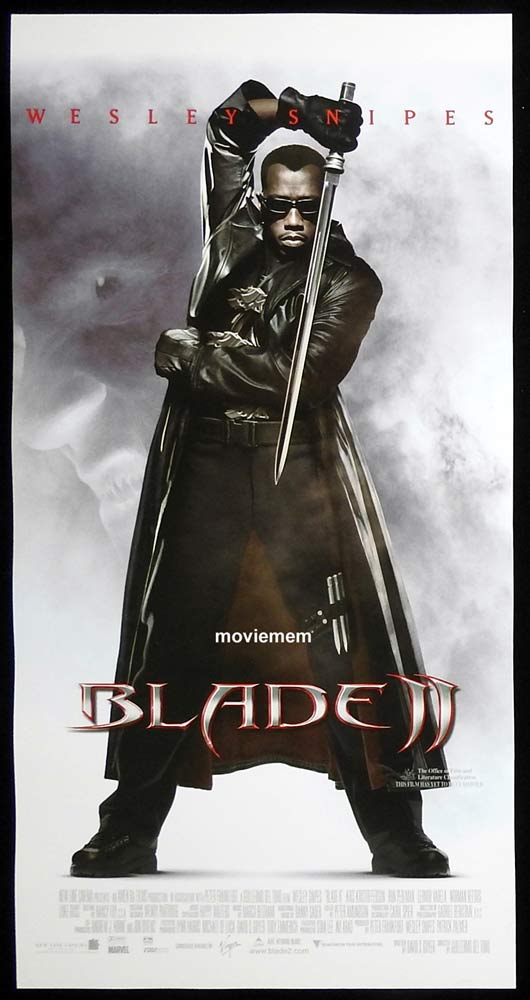 BLADE II Original Daybill Movie Poster Wesley Snipes Marvel Superhero Vampire
