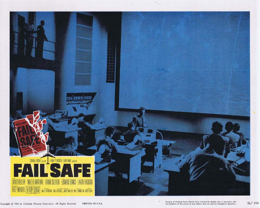 FAIL SAFE Original Lobby Card 3 Henry Fonda Dan O’Herlihy Walter Matthau