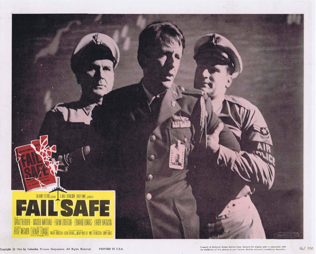 FAIL SAFE Original Lobby Card 4 Henry Fonda Dan O’Herlihy Walter Matthau