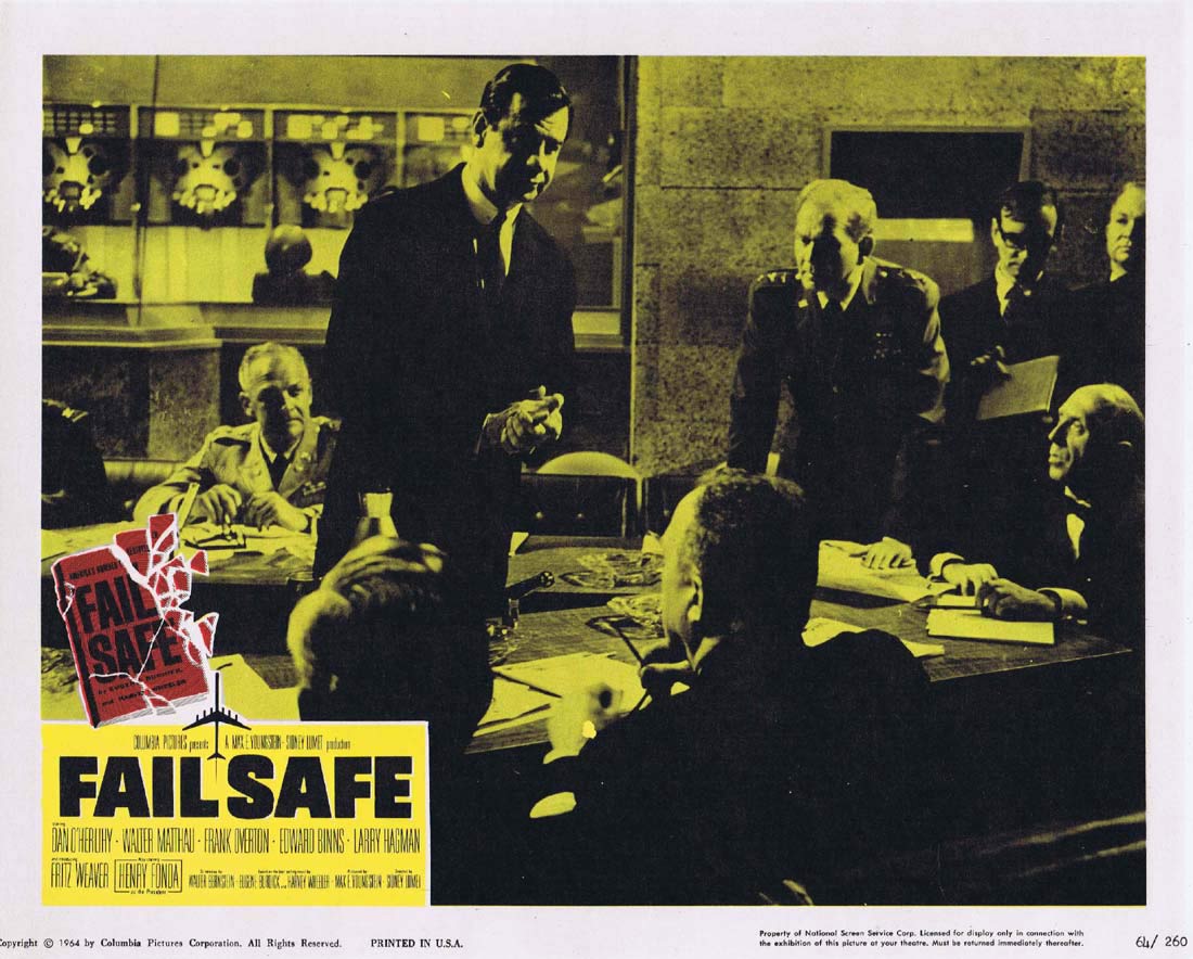 FAIL SAFE Original Lobby Card 5 Henry Fonda Dan O’Herlihy Walter Matthau