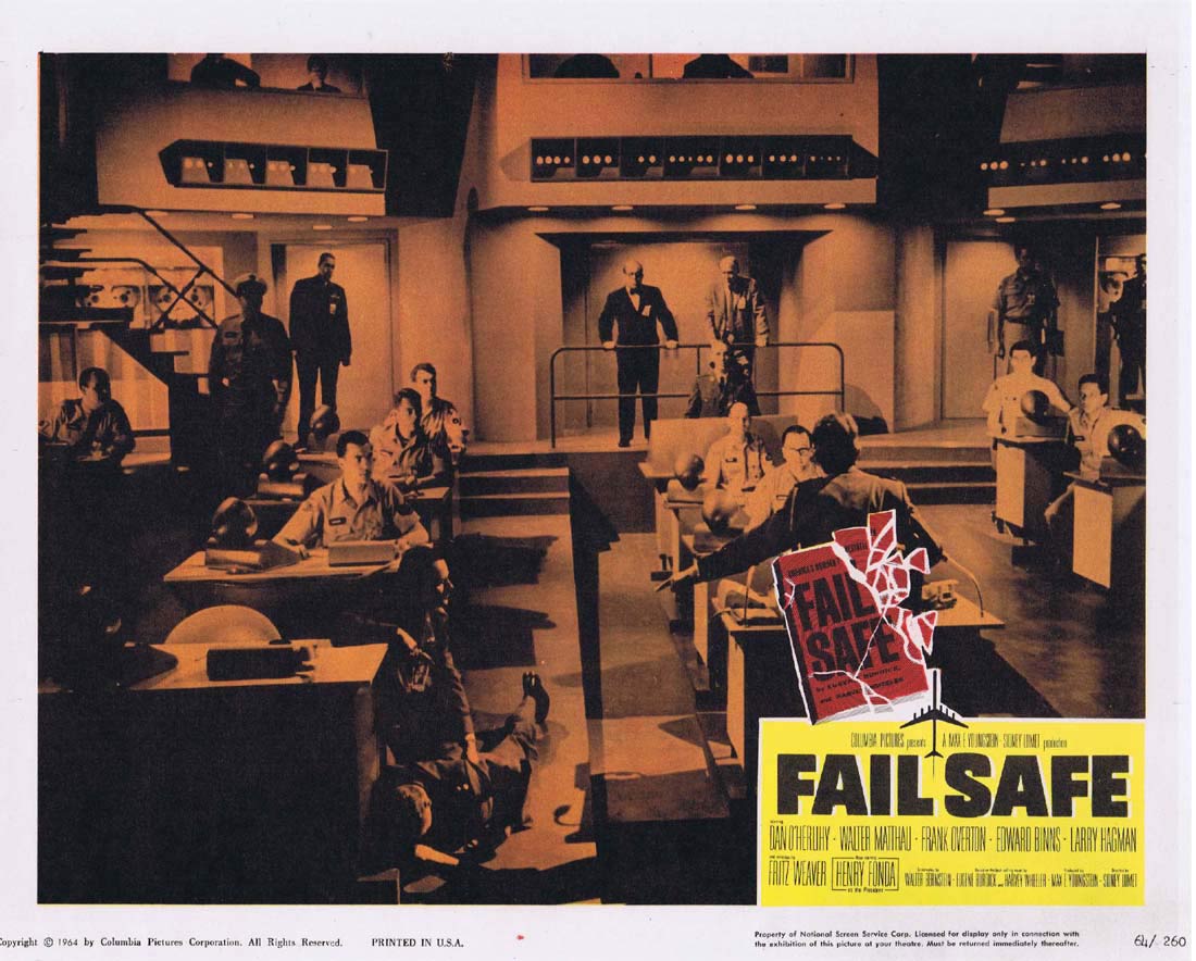 FAIL SAFE Original Lobby Card 8 Henry Fonda Dan O’Herlihy Walter Matthau