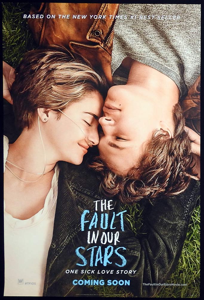 THE FAULT IN OUR STARS Original DS US One Sheet Movie Poster Shailene Woodley Ansel Elgort Laura Dern