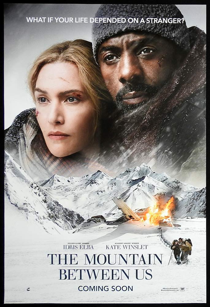 THE MOUNTAIN BETWEEN Original ADV DS US One Sheet Movie Poster Idris Elba Kate Winslet