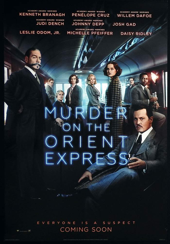 MURDER ON THE ORIENT EXPRESS Original ADV DS US One Sheet Movie Poster Penélope Cruz Johnny Depp