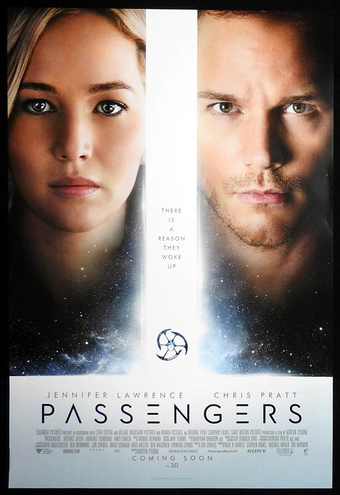 PASSENGERS Original ADV DS US One Sheet Movie Poster Jennifer Lawrence Chris Pratt