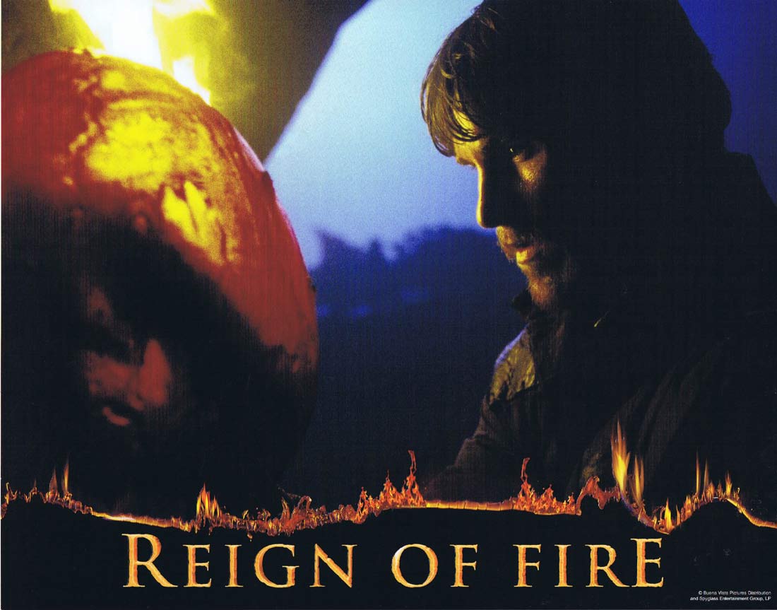 REIGN OF FIRE Original Lobby Card 7 Matthew McConaughey Christian Bale Sci Fi