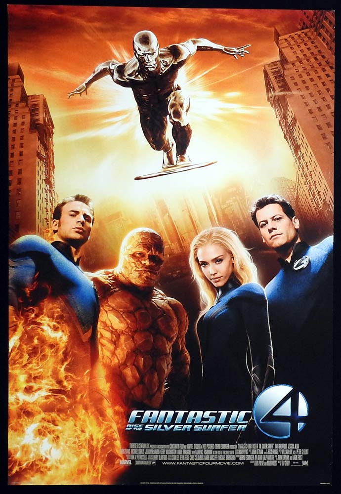 FANTASTIC FOUR RISE OF THE SILVER SURFER Original ADV DS US One Sheet Movie Poster Jessica Alba