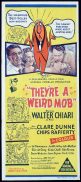 THEYRE A WEIRD MOB Daybill Movie Poster 1966 Walter Chiari RARE Australian Style B