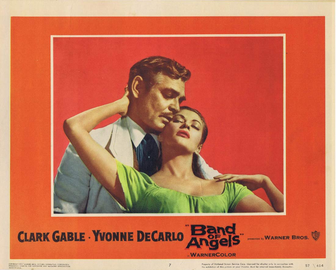 BAND OF ANGELS Original Lobby Card 7 Clark Gable Yvonne De Carlo Sidney Poitier