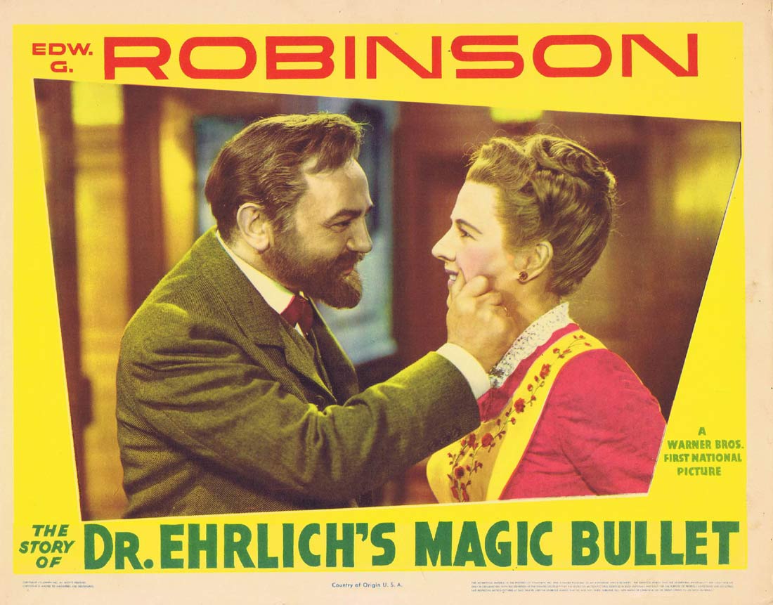 DR ERLICH’S MAGIC BULLET Original Lobby Card 2 Edward G. Robinson Ruth Gordon