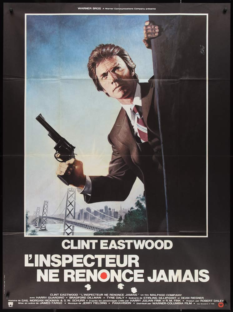 THE ENFORCER Original French Grande Movie Poster Clint Eastwood Dirty Harry