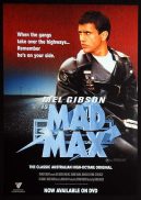MAD MAX Original DVD release One Sheet Movie Poster Mel Gibson Hugh Keays-Byrne
