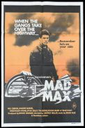 MAD MAX Original ORANGE One sheet Movie Poster Mel Gibson