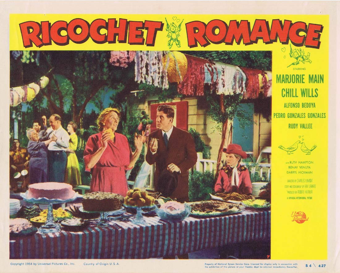 RICOCHET ROMANCE Original Lobby Card 7 Marjorie Main Chill Wills Rudy Vallee