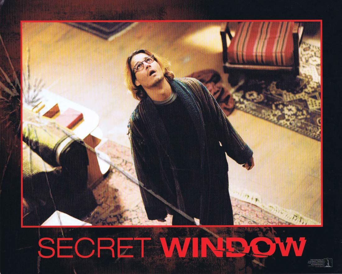 THE SECRET WINDOW Original 8 x 10 Lobby Card 2 Johnny Depp John Turturro Maria Bello