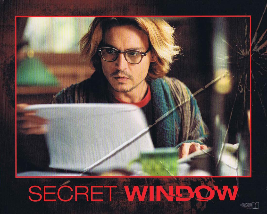 THE SECRET WINDOW Original 8 x 10 Lobby Card 6 Johnny Depp John Turturro Maria Bello