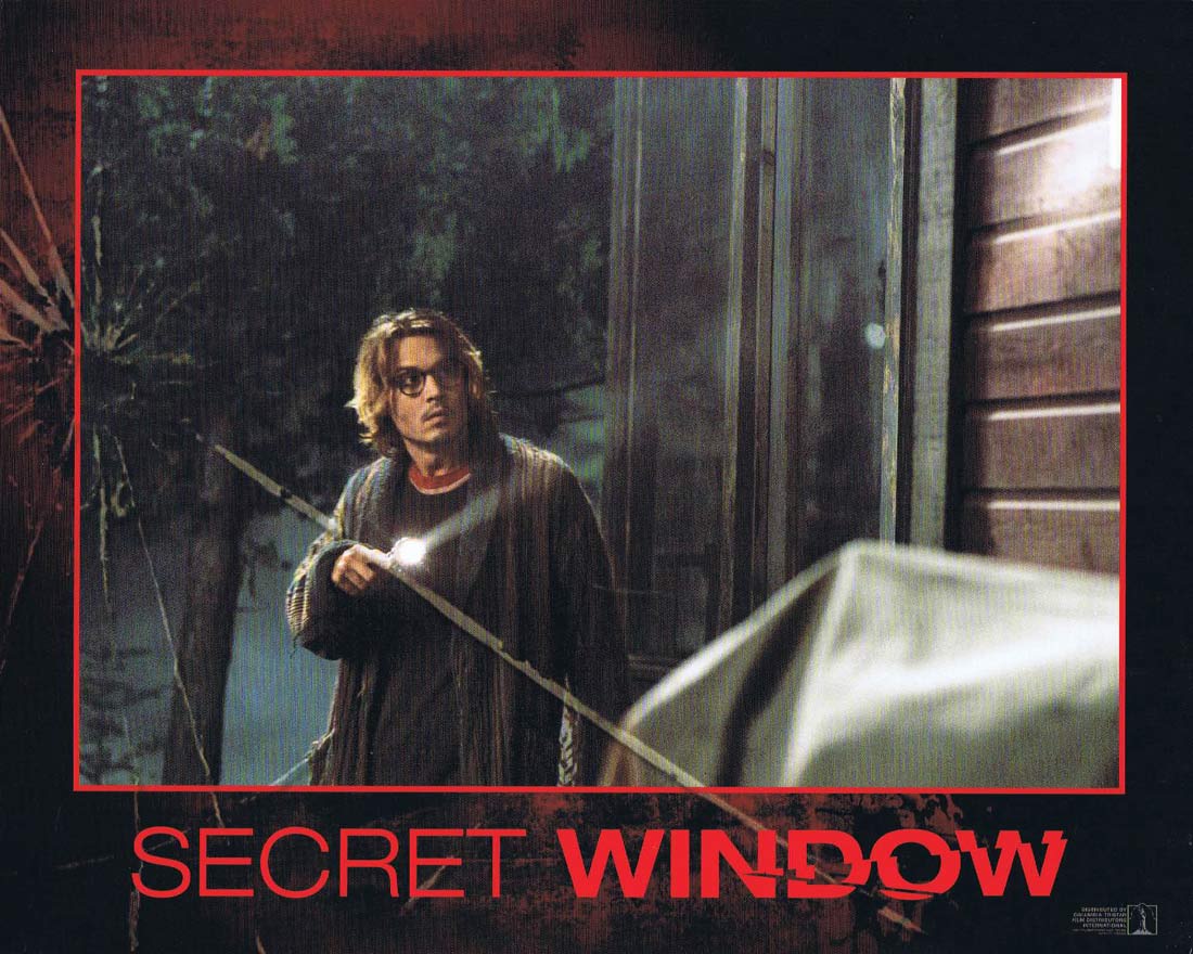 THE SECRET WINDOW Original 8 x 10 Lobby Card 7 Johnny Depp John Turturro Maria Bello