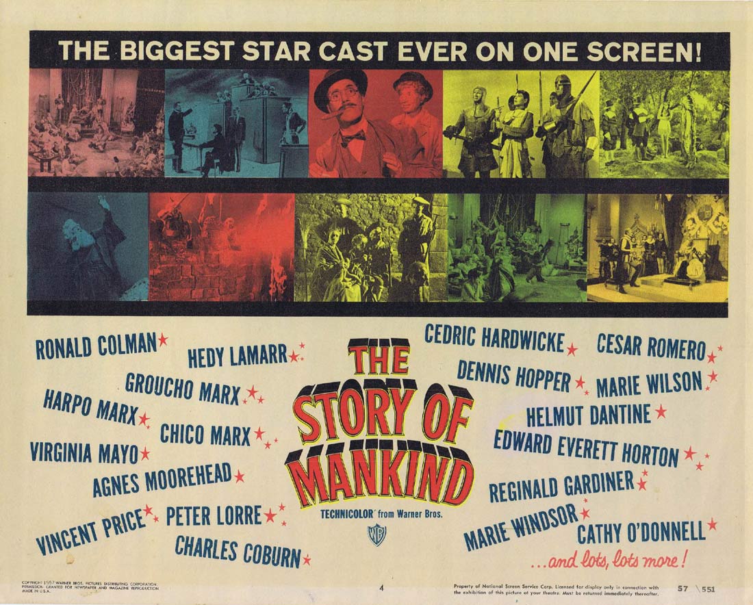THE STORY OF MANKIND Original Lobby Card 4 Ronald Colman Vincent Price Peter Lorre