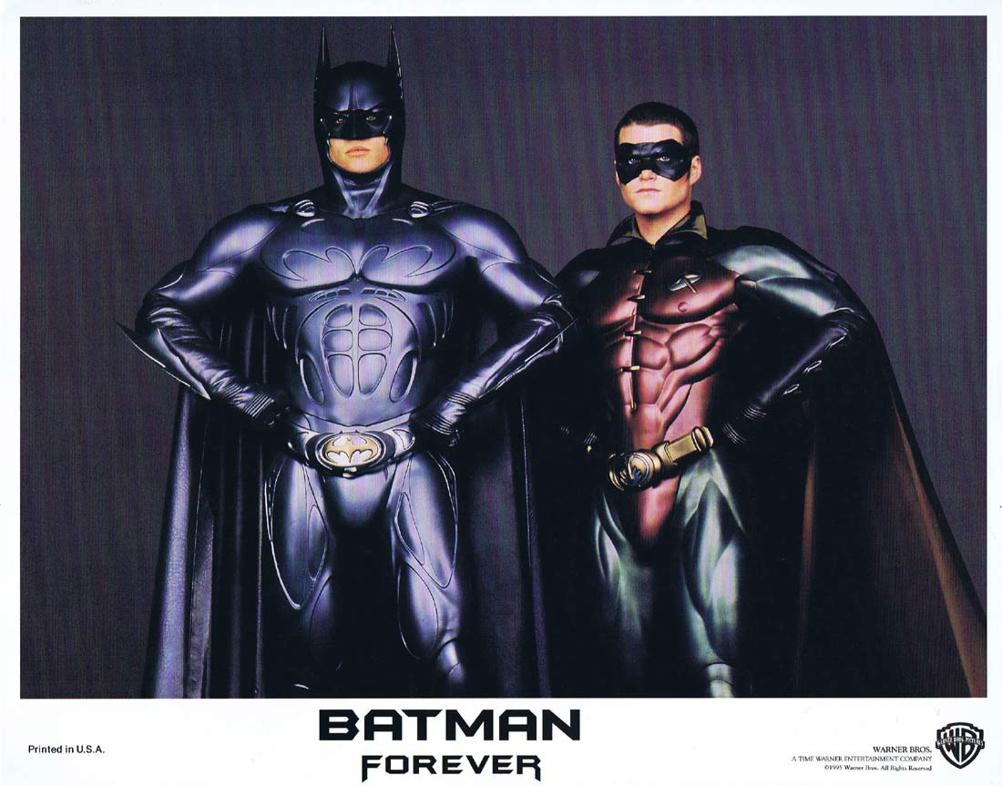 BATMAN FOREVER Original Lobby card 1 Val Kilmer Jim Carrey Nicole Kidman