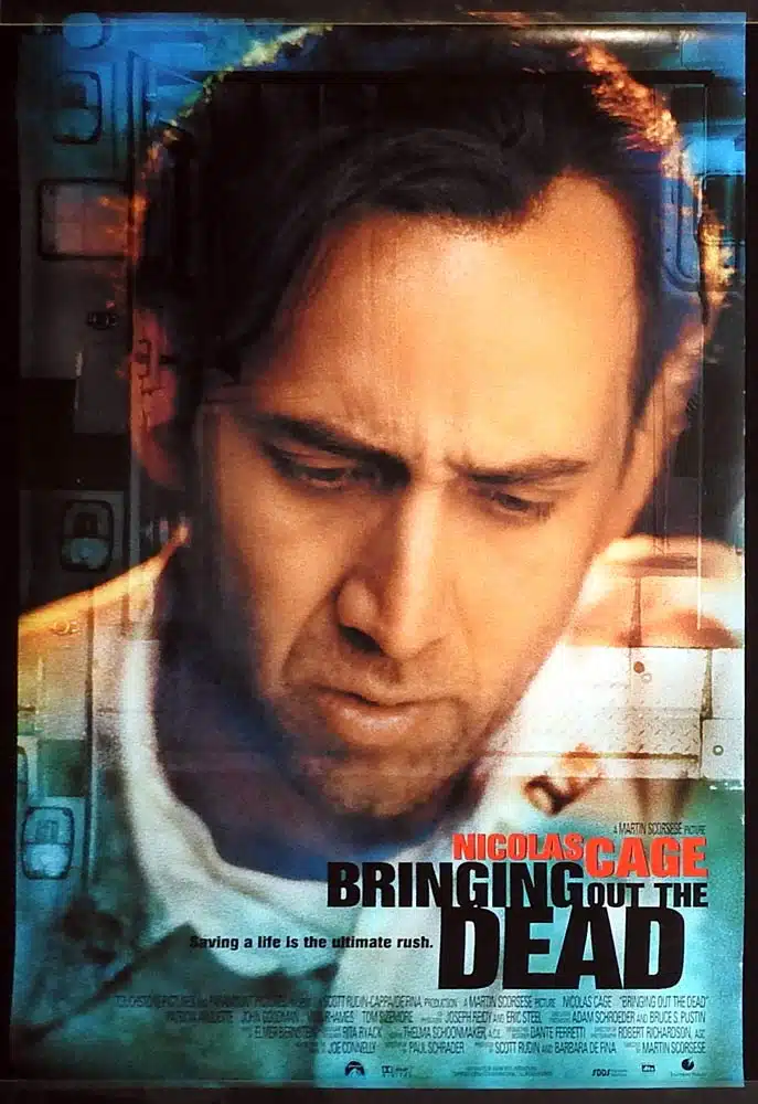 BRINGING OUT THE DEAD Original DS One Sheet Movie poster Nicolas Cage Martin Scorsese