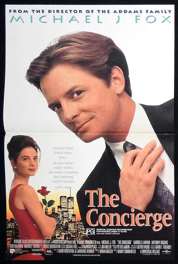 THE CONCIERGE aka FOR LOVE OR MONEY Original Daybill Movie poster Michael J. Fox