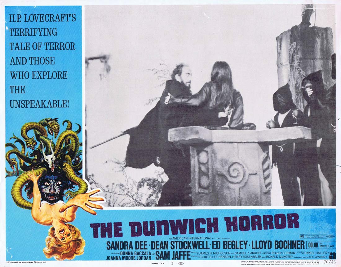 THE DUNWICH HORROR Original Lobby card 1 Sandra Dee Dean Stockwell Horror