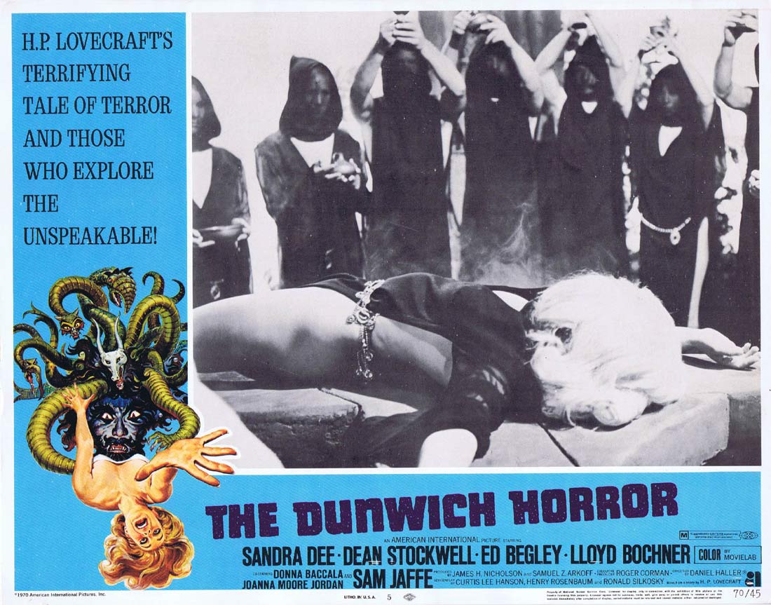 THE DUNWICH HORROR Original Lobby card 5 Sandra Dee Dean Stockwell Horror