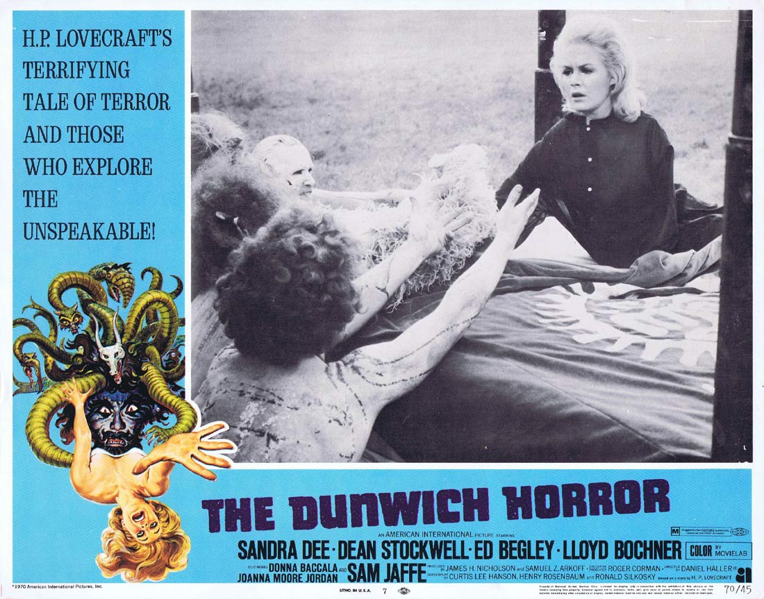 THE DUNWICH HORROR Original Lobby card 7 Sandra Dee Dean Stockwell Horror