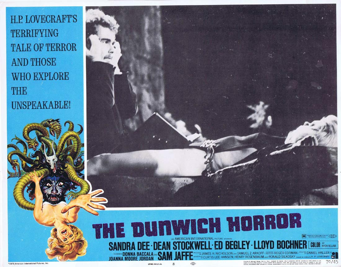 THE DUNWICH HORROR Original Lobby card 8 Sandra Dee Dean Stockwell Horror