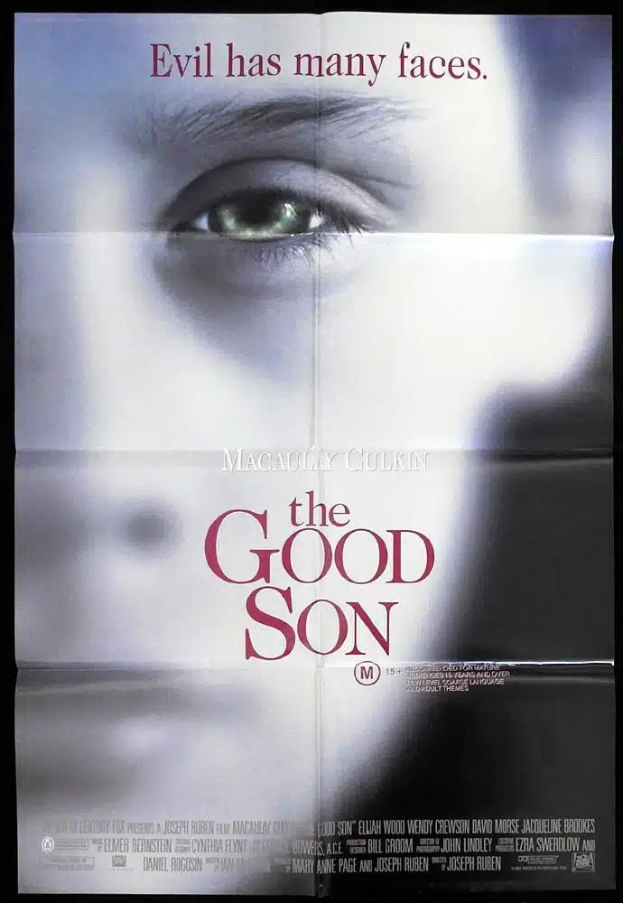 THE GOOD SON Original One sheet Movie Poster Macaulay Culkin Elijah Wood