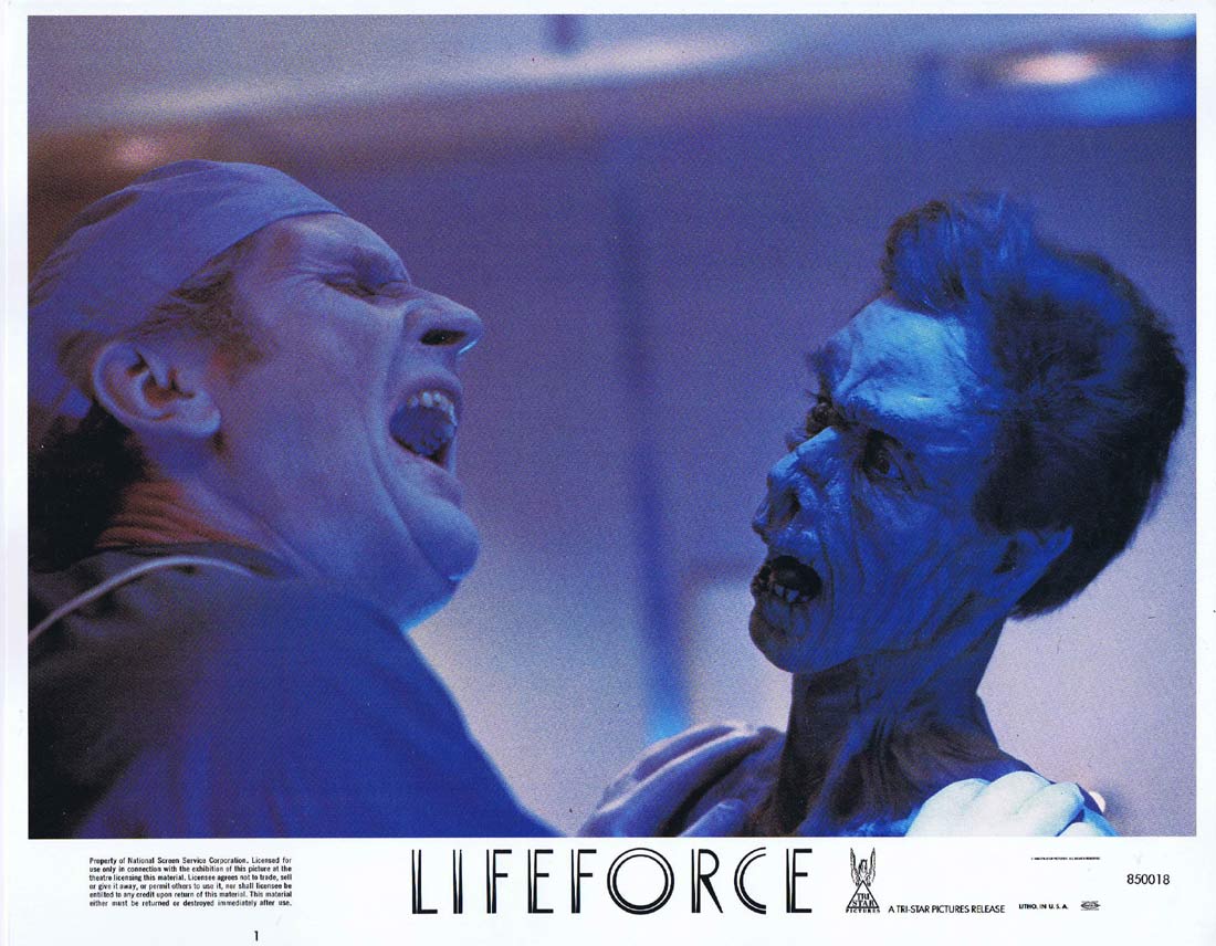LIFEFORCE Lobby Card 1 Tobe Hooper Space Vampires Sci Fi Horror