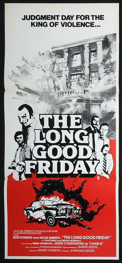 THE LONG GOOD FRIDAY Original Daybill Movie poster Bob Hoskins Helen Mirren Gangsters