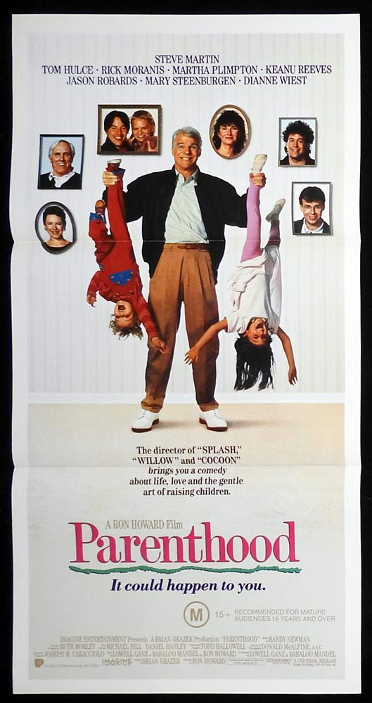 PARENTHOOD Original Daybill Movie Poster Steve Martin Tom Hulce Rick Moranis