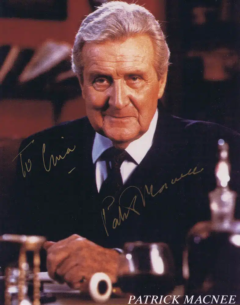 PATRICK MACNEE Autograph 8 x 10 Publicity Photo from A View to a Kill