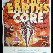 AT THE EARTH’S CORE Original Daybill Movie Poster Doug McClure Caroline Munro