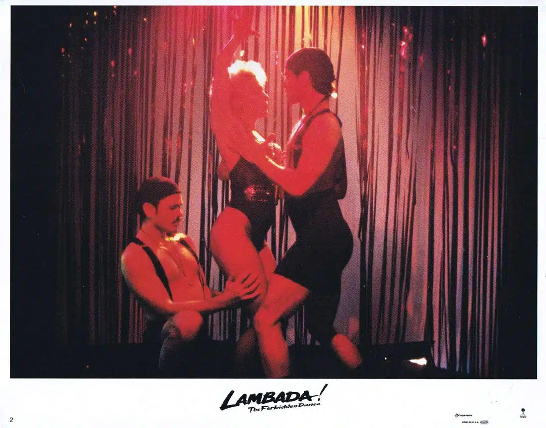 LAMBADA aka FORBIDDEN DANCE Original Lobby Card 2 Laura Harring Jeff James