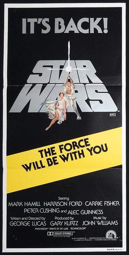 STAR WARS ITS BACK! 1981 Original daybill Movie poster