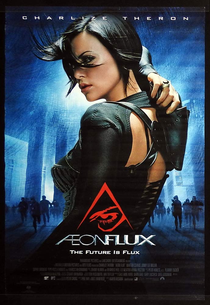 AEON FLUX Original One Sheet Movie poster Charlize Theron Marton Csokas Jonny Lee Miller