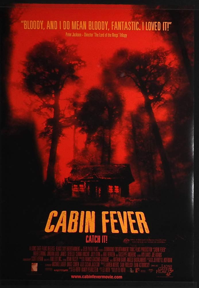 CABIN FEVER Original DS One Sheet Movie Poster Rider Strong Jordan Ladd James DeBello Horror