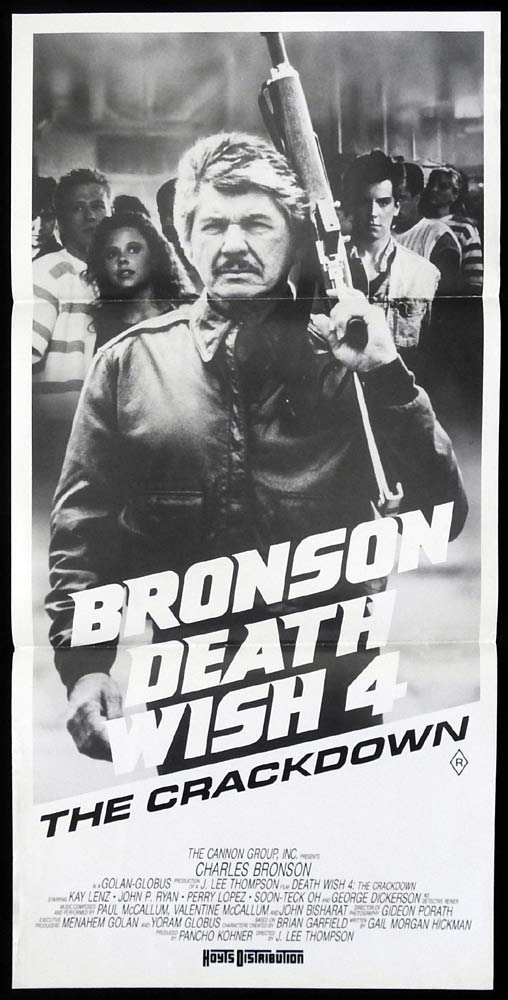 DEATH WISH 4 Original Daybill Movie Poster Charles Bronson Kay Lenz John P. Ryan