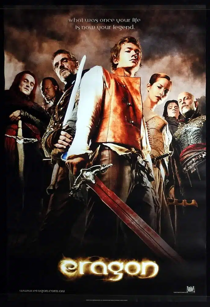ERAGON Original One Sheet Movie poster Ed Speleers Jeremy Irons Sienna Guillory