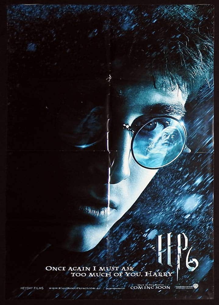 HARRY POTTER AND THE HALF-BLOOD PRINCE HP6 Original UK One sheet Movie Poster Daniel Radcliffe A