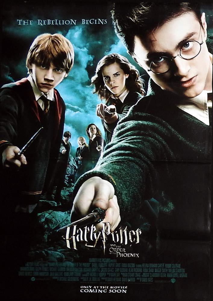 HARRY POTTER AND THE ORDER OF THE PHOENIX Original UK One sheet Movie Poster Daniel Radcliffe Rupert Grint