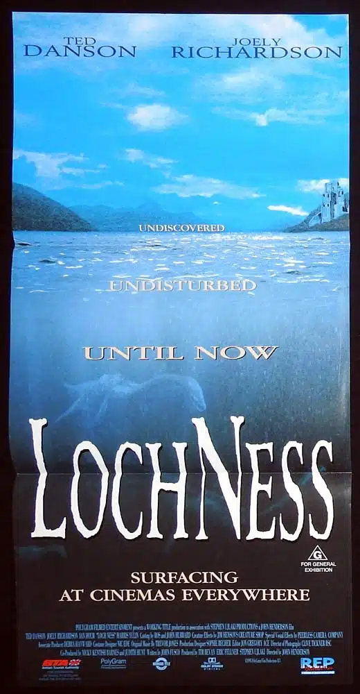 LOCH NESS Original Daybill Movie Poster Ted Danson Joely Richardson Monster!